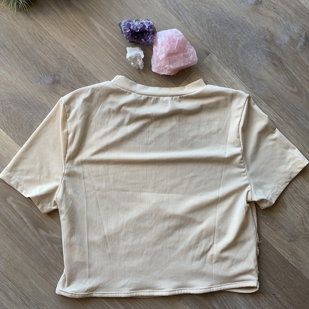 Trendy Partially Sheer Shirt - Picture 3 of 3